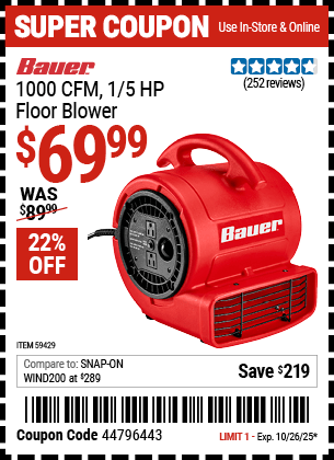 Harbor Freight Coupons, HF Coupons, 20% off - 59429