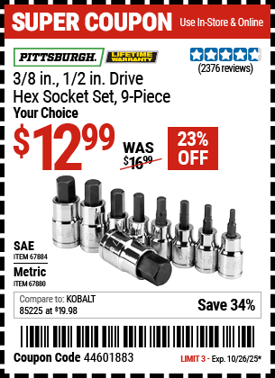 Harbor Freight Coupons, HF Coupons, 20% off - 