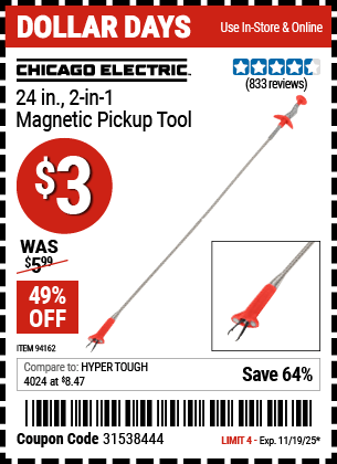 Harbor Freight Coupons, HF Coupons, 20% off - 94162