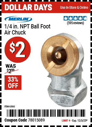 Harbor Freight Coupons, HF Coupons, 20% off - 1/4