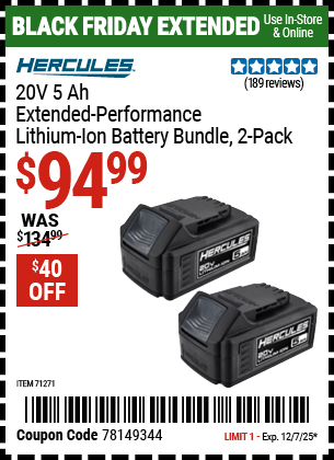 Harbor Freight Coupons, HF Coupons, 20% off - 71271