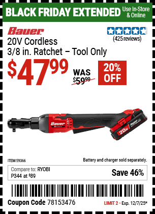 Harbor Freight Coupons, HF Coupons, 20% off - 59366