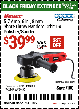 Harbor Freight Coupons, HF Coupons, 20% off - Bauer 6