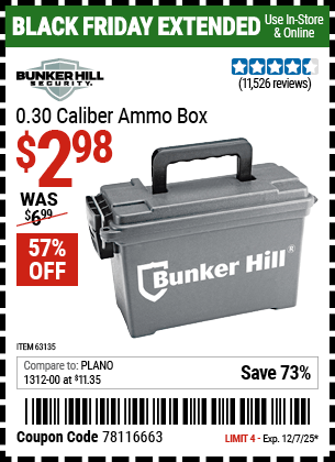 Harbor Freight Coupons, HF Coupons, 20% off - Ammo Box