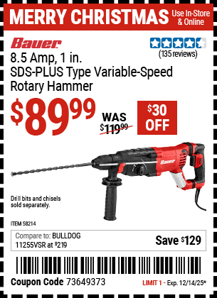 Harbor Freight Coupons, HF Coupons, 20% off - BAUER 8.5 Amp for $99.99
