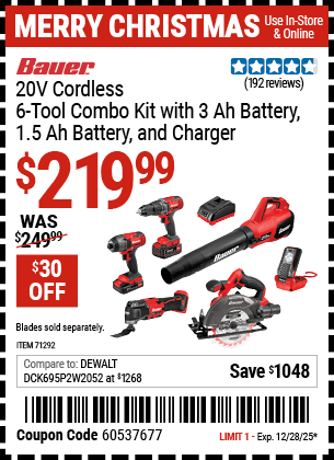 Harbor Freight Coupons, HF Coupons, 20% off - 71292
