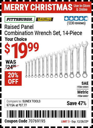 Harbor Freight Coupons, HF Coupons, 20% off - 68807