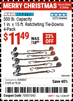 Harbor Freight Coupons, HF Coupons, 20% off - 4 Piece, 1