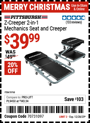 Harbor Freight Coupons, HF Coupons, 20% off - 59768