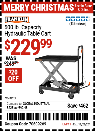 Harbor Freight Coupons, HF Coupons, 20% off - 70726
