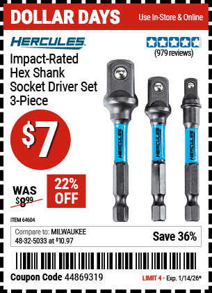 Harbor Freight Coupons, HF Coupons, 20% off - 64504