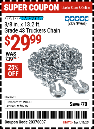Harbor Freight Coupons, HF Coupons, 20% off - 3/8