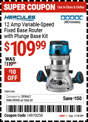 Harbor Freight Coupons, HF Coupons, 20% off - HERCULES 2-1/4 HP for $84.99