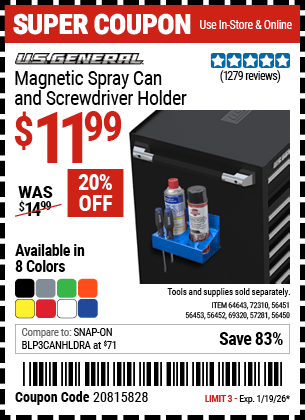 Harbor Freight Coupons, HF Coupons, 20% off - 72310
