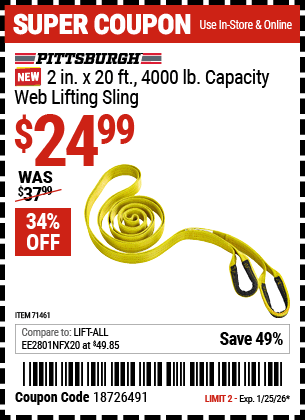 Harbor Freight Coupons, HF Coupons, 20% off - 71461