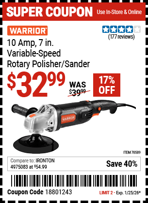 Harbor Freight Coupons, HF Coupons, 20% off - 70589