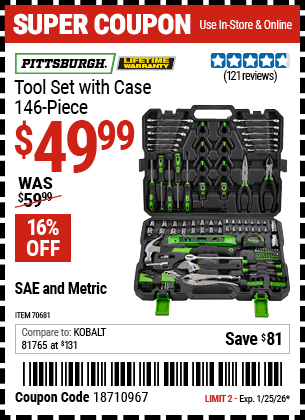 Harbor Freight Coupons, HF Coupons, 20% off - 70681