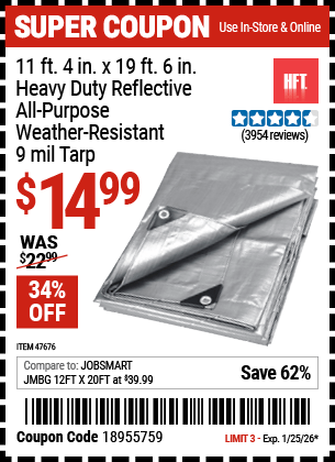 Harbor Freight Coupons, HF Coupons, 20% off - 11 Ft. 4