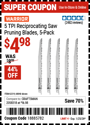 Harbor Freight Coupons, HF Coupons, 20% off - 5 Piece, 9