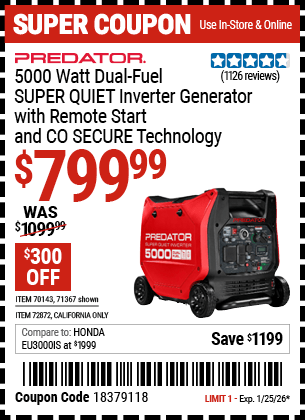 Harbor Freight Coupons, HF Coupons, 20% off - 70143