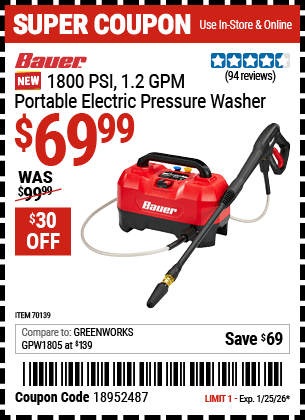 Harbor Freight Coupons, HF Coupons, 20% off - 70139