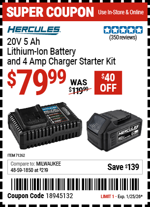 Harbor Freight Coupons, HF Coupons, 20% off - 71262