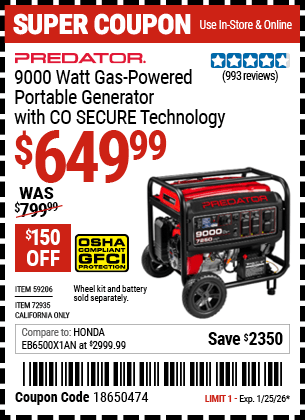 Harbor Freight Coupons, HF Coupons, 20% off - 79206