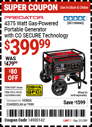Harbor Freight Coupons, HF Coupons, 20% off - 59132