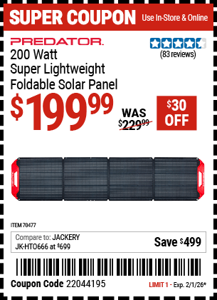 Harbor Freight Coupons, HF Coupons, 20% off - 70477