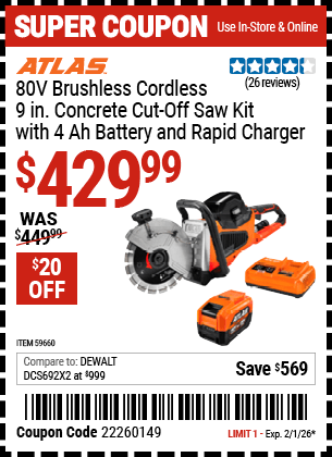 Harbor Freight Coupons, HF Coupons, 20% off - 59660