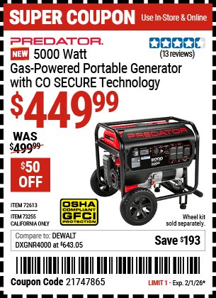 Harbor Freight Coupons, HF Coupons, 20% off - 72613