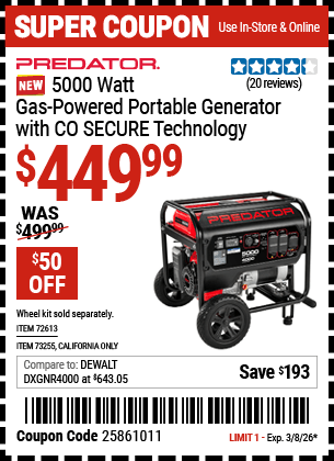 Harbor Freight Coupons, HF Coupons, 20% off - 72613
