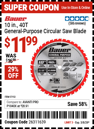 Harbor Freight Coupons, HF Coupons, 20% off - 57152