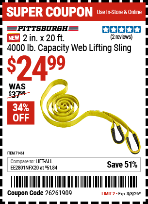 Harbor Freight Coupons, HF Coupons, 20% off - 71461