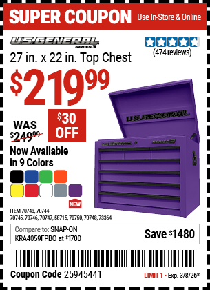 Harbor Freight Coupons, HF Coupons, 20% off - 70744
