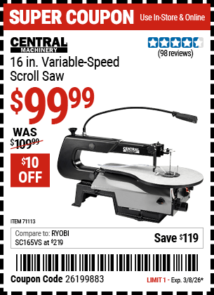 Harbor Freight Coupons, HF Coupons, 20% off - 71113