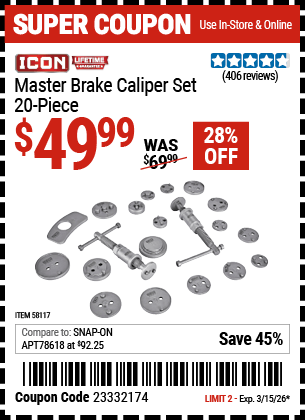 Harbor Freight Coupons, HF Coupons, 20% off - 