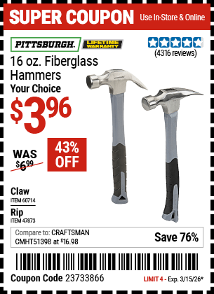 Harbor Freight Coupons, HF Coupons, 20% off - 
