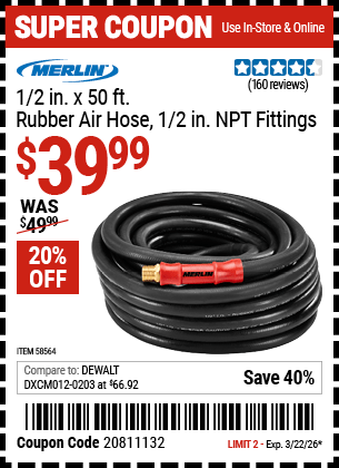 Harbor Freight Coupons, HF Coupons, 20% off - 58564