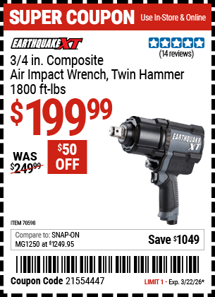 Harbor Freight Coupons, HF Coupons, 20% off - 70598