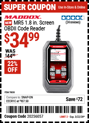 Harbor Freight Coupons, HF Coupons, 20% off - 70838