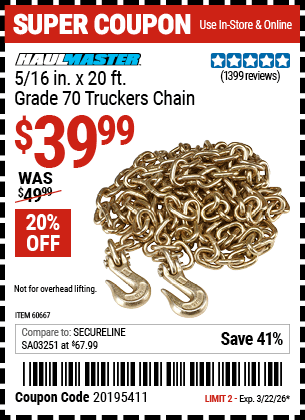Harbor Freight Coupons, HF Coupons, 20% off - 5/16