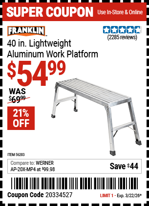 Harbor Freight Coupons, HF Coupons, 20% off - 40