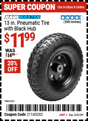 Harbor Freight Coupons, HF Coupons, 20% off - 67467