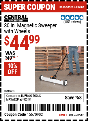 Harbor Freight Coupons, HF Coupons, 20% off - 30
