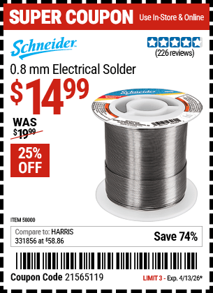 Harbor Freight Coupons, HF Coupons, 20% off - 58000