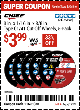 Harbor Freight Coupons, HF Coupons, 20% off - 56637