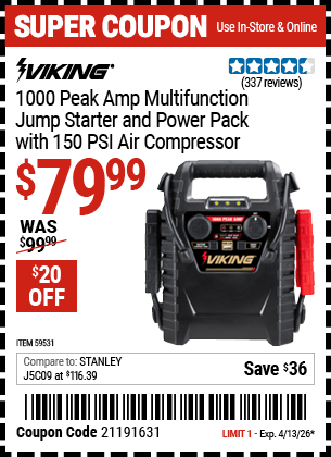 Harbor Freight Coupons, HF Coupons, 20% off - 59531