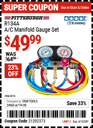Harbor Freight Coupons, HF Coupons, 20% off - 58776