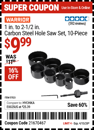 Harbor Freight Coupons, HF Coupons, 20% off - 57523